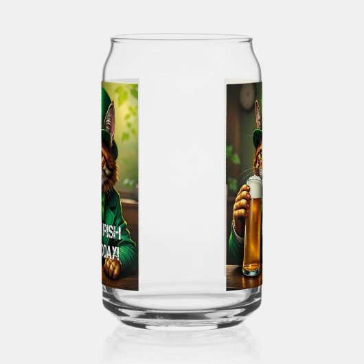 St. Pat Cat Blikvorm Glas (Rechts)