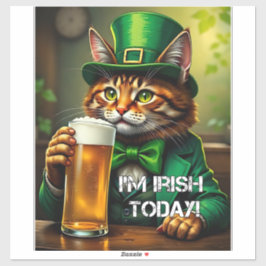 St. Pat Cat Sticker