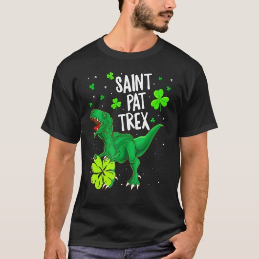 St Pat Trex Shirt T Rex St Patricks Day Dinosaur (Voorkant)