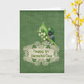 St. Paticks Day wenskaart Kaart (Gele Bloem)