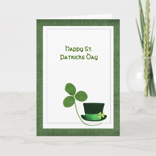 St. Paticks het wenskaart van de Dag Kaart (Voorkant)