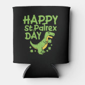 St Patrex Grappig Iers T-Rex St Patricks Day Dino Blikjeskoeler (Voorkant)