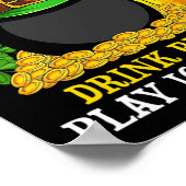 St Patrick#39; s Day Drink Bierspel IJshockey plez Poster (Hoek)
