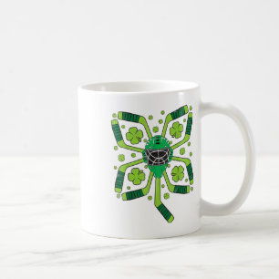 St Patrick#39; s Day Ice Hockey Shamrock Clover Bo Koffiemok