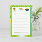 St Patrick Afro-Amerikaanse Baby Meisje Advies Lij Kaart (Staand voorkant)