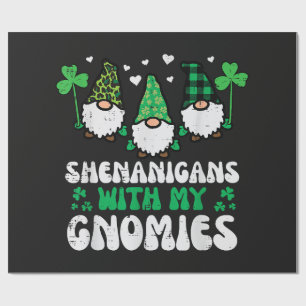 St. Patrick-avonturen met Gnomies Dwergen Cadeaupapier
