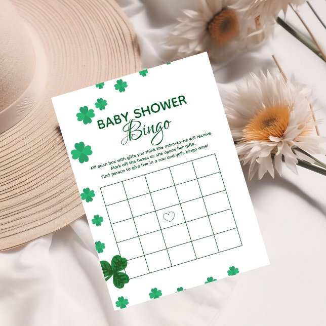 St. Patrick baby shower bingo baby shower spel  (Creator heeft geüpload)