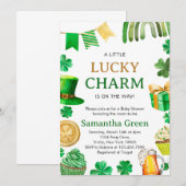 St. Patrick Baby shower Invitation Kaart (Voorkant / Achterkant)