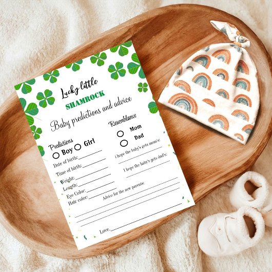 St. Patrick baby shower spel baby voorspelling