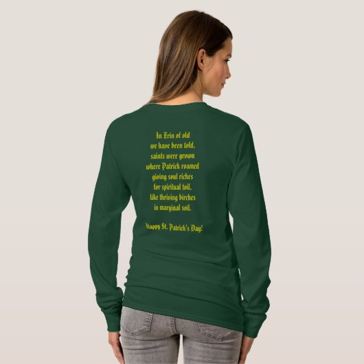 St. Patrick Birch Tree T-shirt (Achterkant volledig)