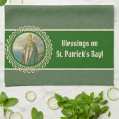 St. Patrick Bishop Irish Blessing Religious Theedoek (Gevouwen)