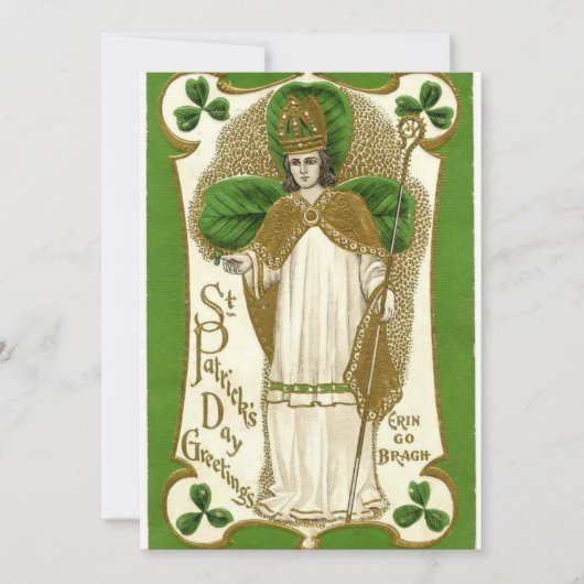 St. Patrick Bishop Shamrocks Prayer Irish (Voorkant)