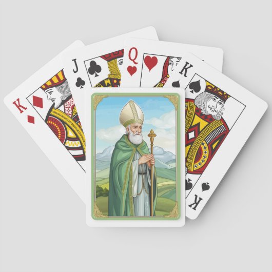 ST. PATRICK BISSCHOP IERS IERLAND ST PATTY POKERKAARTEN (Achterkant)