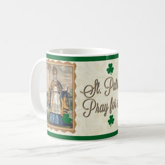 St. Patrick, bisschop van Ierland Koffiemok (Voorkant links)