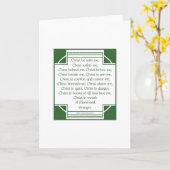 St. Patrick Breastplate Kaart (Gele Bloem)