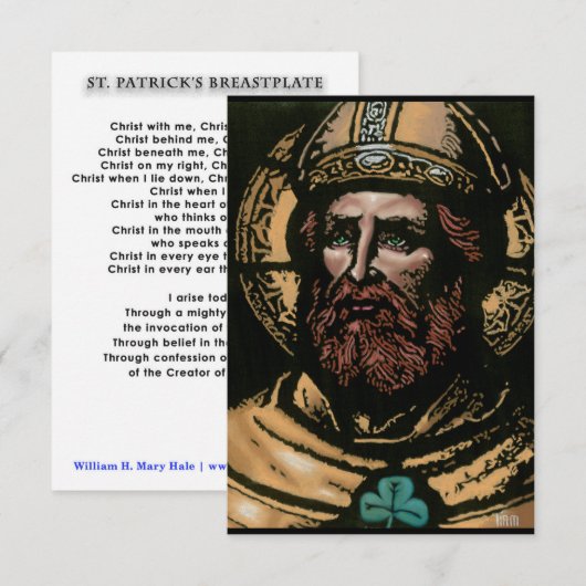 St. Patrick Breastplate Prayer Kaart (Voorkant / Achterkant)