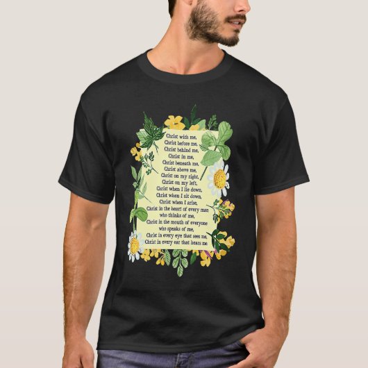 St Patrick Breastplate Prayer Patrick's Day Cathol T-shirt (Voorkant)