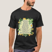 St Patrick Breastplate Prayer Patrick's Day kathol T-shirt (Voorkant)