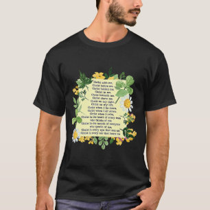 St Patrick Breastplate Prayer Patrick's Day kathol T-shirt