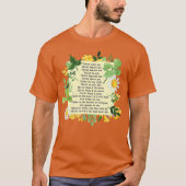 St Patrick Breastplate Prayer Patricks Day T-shirt (Voorkant)
