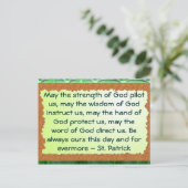 St Patrick briefkaart (Staand voorkant)