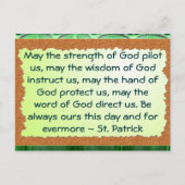 St Patrick briefkaart (Voorkant)