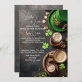 St. Patrick bruin en groene kabouter en goud Kaart (Voorkant / Achterkant)