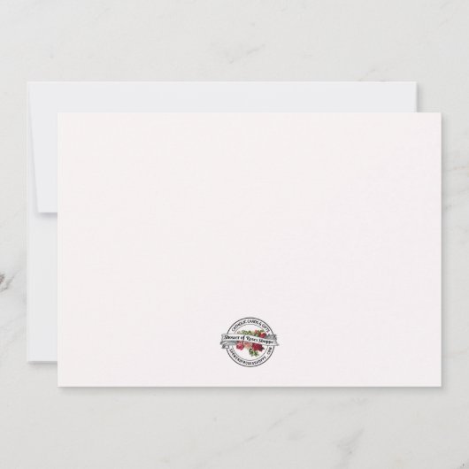 St. Patrick Catholic Irish Celtic Cross Condolence Bedankkaart (Achterkant)