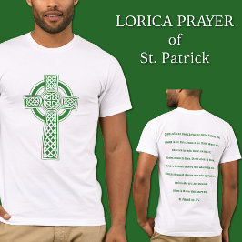 St. Patrick Celtic Cross Lorica Gebed T-shirt