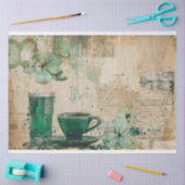 St. Patrick Coffee Celtic brouwt in  tinten Tissuepapier (Craft)