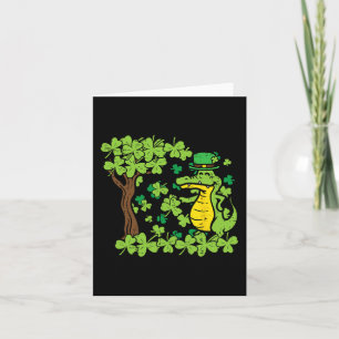St Patrick Dag Alligator Shamrock Saint Pattys Man Kaart