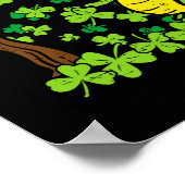 St Patrick Dag Alligator Shamrock Saint Pattys Man Poster (Hoek)