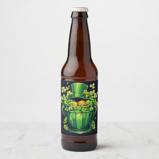 St. Patrick Dag  Bier Etiket (Voorkant)