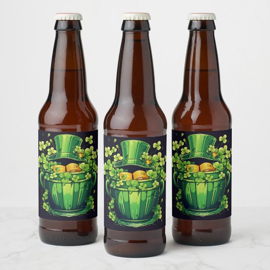 St. Patrick Dag Bier Etiket