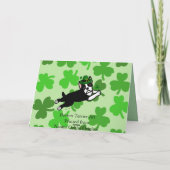 St. Patrick Dag Boston Terrier 2 Kaart (Achterkant)