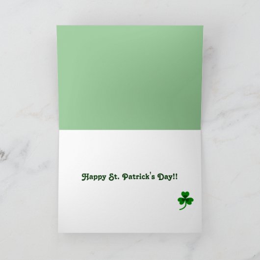 St. Patrick Dag Boston Terrier 2 Kaart (Binnen)