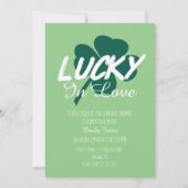 St Patrick Dag Gelukkig Verliefd Groene Bruiloftsd Kaart (Voorkant)