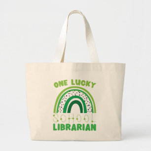 St. Patrick Dag Gelukkige Bibliothecaris Grote Tote Bag