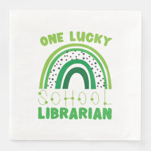 St. Patrick Dag Gelukkige Bibliothecaris Servet
