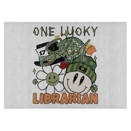 St. Patrick Dag Gelukkige Bibliothecaris Snijplank (Voorkant)