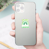 St. Patrick Dag Gelukkige Bibliothecaris Sticker (Telefoon)