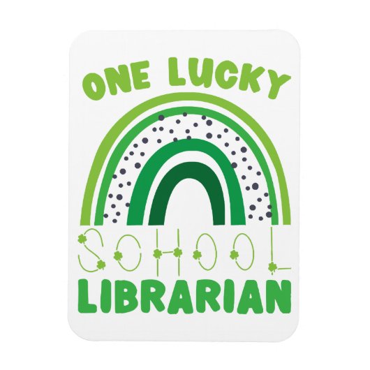 St. Patrick Dag Geluksbibliothecaris Magneet (Verticaal)