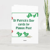 St Patrick dag, Harpist door het zee Kaart (Achterkant)