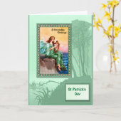 St Patrick dag, Harpist door het zee Kaart (Gele Bloem)