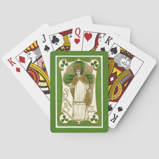 St. Patrick Dag Ierse Religieus Katholiek Pokerkaarten (Achterkant)