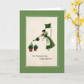 St. Patrick Dag in het Wenskaart van de Ochtend Kaart (Gele Bloem)
