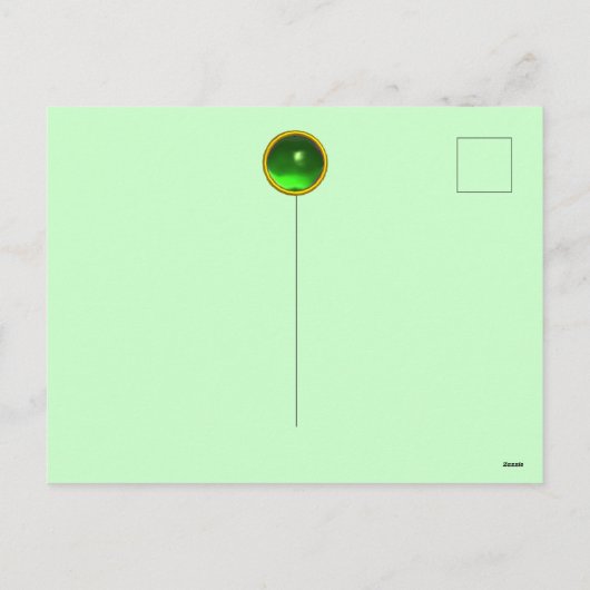 ST PATRICK DAG IRISH GIRL AGATE MONOGRAM FEESTDAGENKAART (Achterkant)