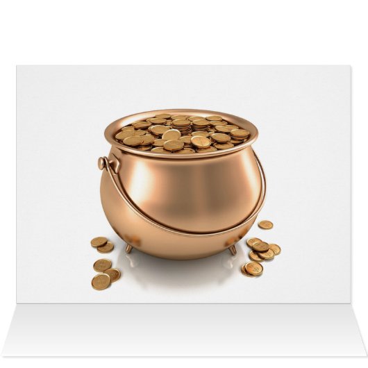 ST. PATRICK DAG IRISH LUCK-kaart (Binnen Horizontaal (Boven))