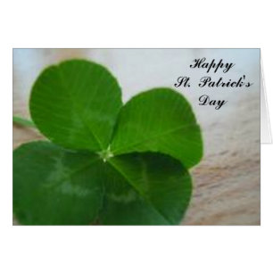 ST. PATRICK DAG IRISH LUCK-kaart