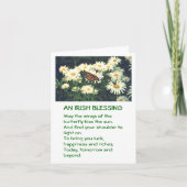 ST. PATRICK DAG KAART/IRISH BLESSING/ KAART (Voorkant)